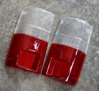   PICKUP MK3 89 97 CLEAR / RED REAR TAIL LIGHT LENS (Fits: Toyota Pickup