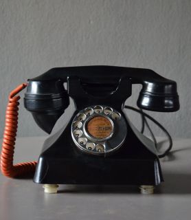   Pyramid Telephone Old Vintage Art Deco Rotary Dial Phone retro 1950