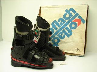  Koflach Super GTI Black Downhill Ski Boots Mens 7 1/2 Retail $245.00