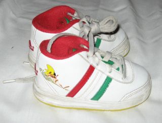   size 5 LOONY TUNES Speedy Gonzales Sneaker High Top ADIFIT White Red