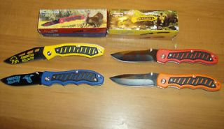 Frost Cutlery Folding Knife / Pocket knife lot of 4 American Wildlife 