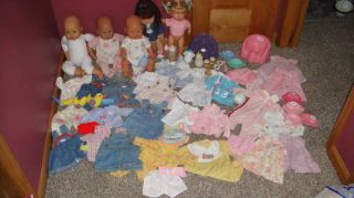 RARE ZAPF HUGE LOT BABY BORN ANNABELL DOLLS CLOTHES ACC AND MORE