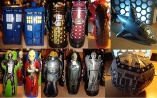  INFLATABLE BLOW UP TOY FIGURES ALIENS MONSTERS TARDIS COLLECTION LOT