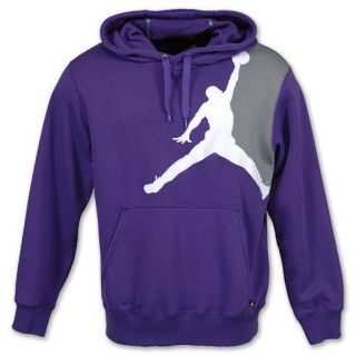 Air Jordan Nike Jumbo Jumpman Mens Hoodie Club Purple/Cool Grey/Wht 
