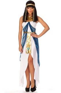 Ladies Costume Fancy Dress Up Egyptian Goddess Cleopatra Size 10