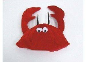 Adult Child Red Novelty Lobster Crab Hat Costume Cap