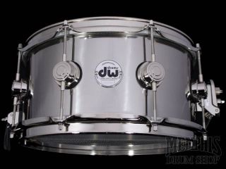 DW 13 x 6.5 Stainless Steel Snare Drum with MAG Throw Off