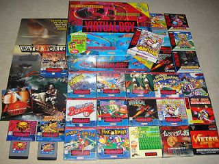   Virtual Boy Bundle COMPLETE 13 NEW (CIB) JAPAN GAMES & 13  US GAMES