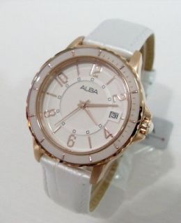 ALBA Watch Unisex AXHK02X1 Pink Gold plated,by Seiko