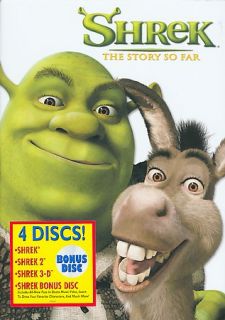 Shrek The Story So Far DVD, 2004, 4 Disc Set