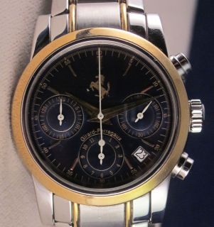 Girard Perregaux Two Tone Ferrari Automatic Chronograph Watch 18kt 