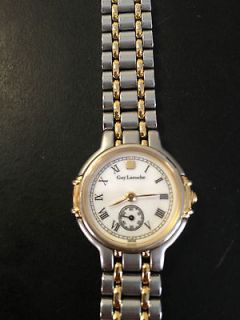 Guy Laroche 2Tone w/ Independent Sub Dial Ladies Watch