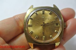 Vintage Eterna Matic 1000 Gold Tone Automatic Date Mens Watch $79.99 