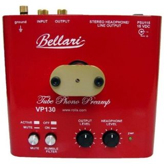 Bellari VP130 Tube Phono Preamp and Headphone Amplifier