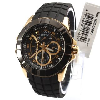 Seiko Men Quartz 6G34 100M Analog Watch NEW +Warranty SRL070 SRL070P1