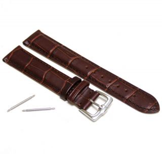   22mm Brown High Quality Genuine Leather Watch Band Strap Fit Tissot