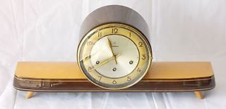   WESTMINSTER TWO COLORED JUNGHANS SCHWEBE ANKER MANTEL TABLE CLOCK