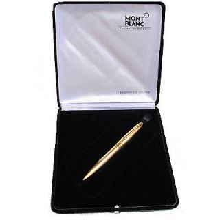 MONTBLANC MEISTERSTUCK SOLITAIRE SOLID GOLD BALLPOINT PEN NEW IN BOX