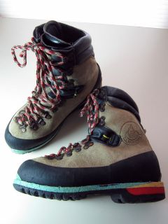 vtg La Sportiva hiking boots trail retro neon 1980s Lowe mountaineer 