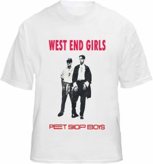 Pet Shop Boys T shirt West End Girls Artwork Tee