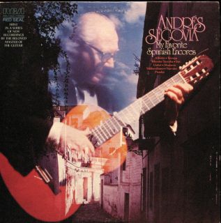 ANDRES SEGOVIA MY FAVORITE SPANISH ENCORES LP / Classical Guitar