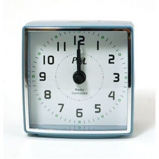 PWL Blue Radio Control Alarm Clock UK USE ONLY