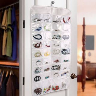   72 Pocket Dress style Hanging Jewelry Organizer in Closet or Door