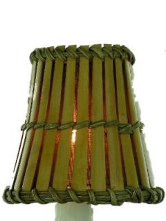 Bamboo Chandelier Shades mini clip on Lamp Shades