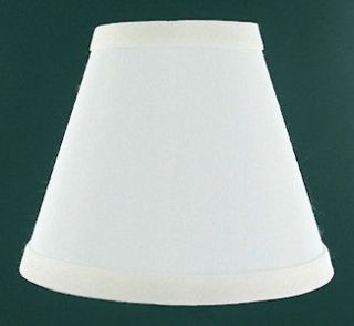 WHITE LINEN Drum Style Chandelier Shade Mini Clip On Shades