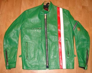 Vintage Belstaff Cafe Racing Motorcycle Style Leather Jacket, XS Small 