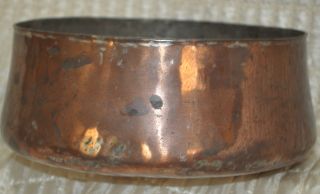 Vintage Hammered Copper Decorative Pot or Bowl  9Diameter