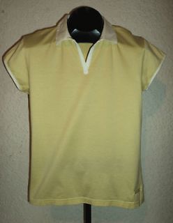 BURBERRY Golf   Womens Golf Shirt   Made in Italy   Size M   Yellow