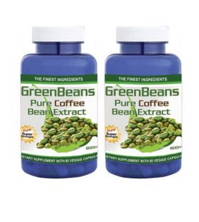 Pack Green Coffee Bean Extract 100% PURE 800 Mg Chlorogenic Acid 