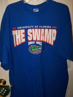 Florida Gators The Swamp Blue Short Sleeve Shirt Mens Size Large NWT