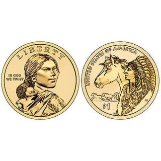 coin set 2012 P&D Native American / Sacagawea Dollar, BU from Mint 