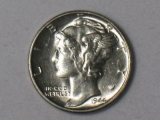 1944 S MERCURY DIME   WINGED LIBERTY   OLD US SILVER COIN