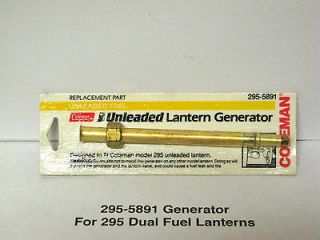 Coleman Silver Lantern Generator Model 295 Dual Fuel Part 295 5891