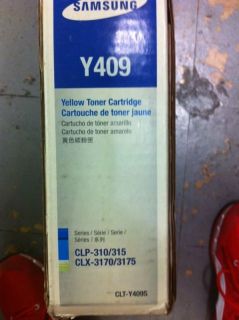 Samsung Toner Printer ink Cartridge Yellow Y409 Genuine CLP 310/315