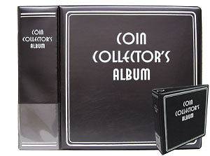 Inch COIN COLLECTORS Collectors Binder Album BLACK