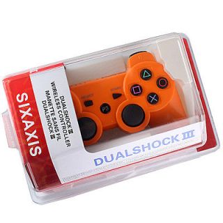   sale 1pcs Candy Orange Bluetooth Wireless Game Controller For Sony PS3