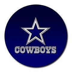 Cowboys Blue Round MousePad