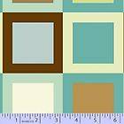 Modern Blues Greens & Browns Square Fabric by Marcus/Faye Burgos