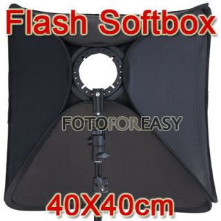 Softbox For SpeedLight Flash 40cm / 16 Flash Speedlite Soft box 