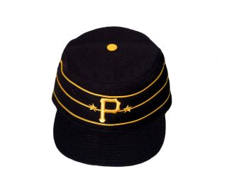   Pirates Home Pillbox Fitted Baseball Hat Cooperstown Collection