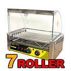 New Commercial Hot Dog 7 Roller Grill Hotdog Sausage Machine Oven 18 