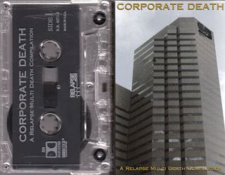Corporate Death Cassette Tape 1993 Relapse Metal Compilation RR 6071 4 