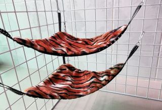   Glider Rat Hanging FLEECE CORNER SHELVES Cage (warm+soft) washable