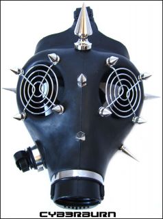    Full Face Gas Mask Cyber Rave Goth Burning Halloween Man Costume