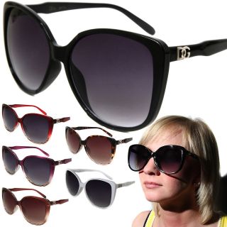 Womens DG Oversized Cat Eye Fashion Sunglasses Designer Style Shades