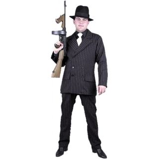 Gangster Adult Mens 1920s Mobster Suit Halloween Costume Std/Plus 